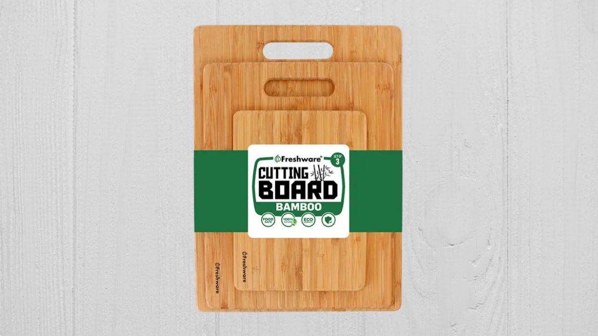 Freshware Bamboo Cutting Boards for Kitchen