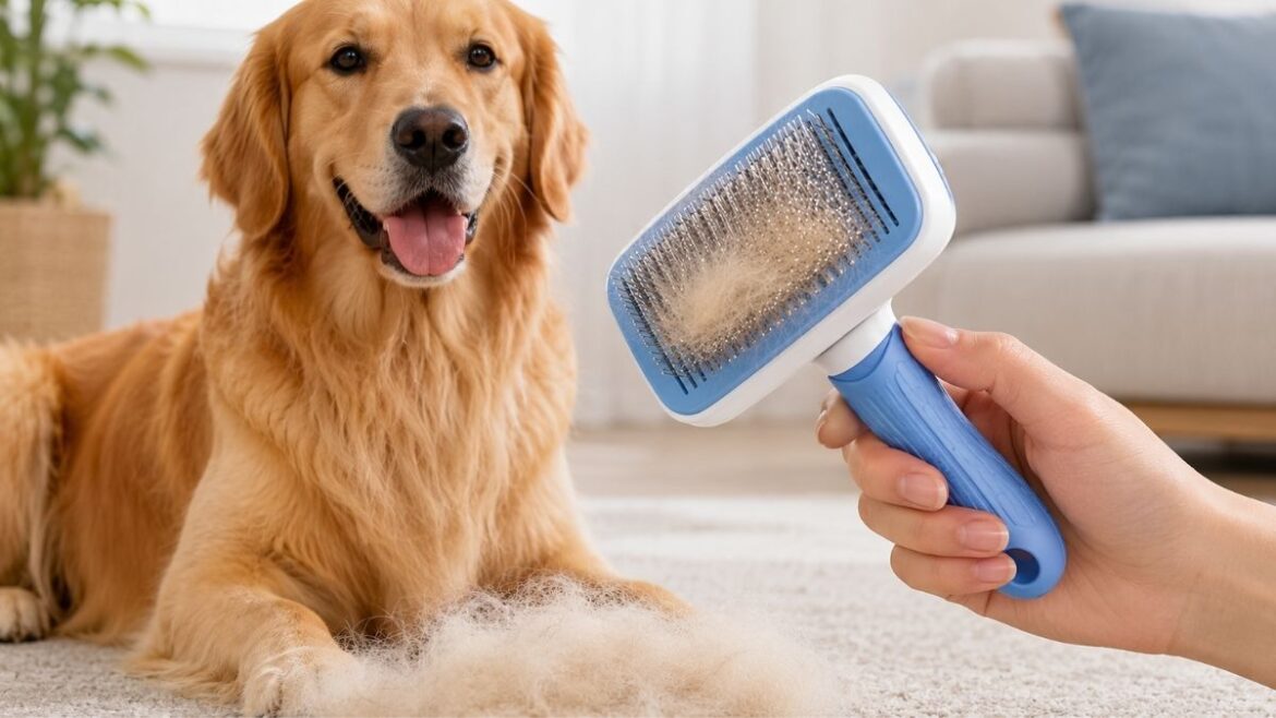 Swihauk Self-Cleaning Slicker Brush