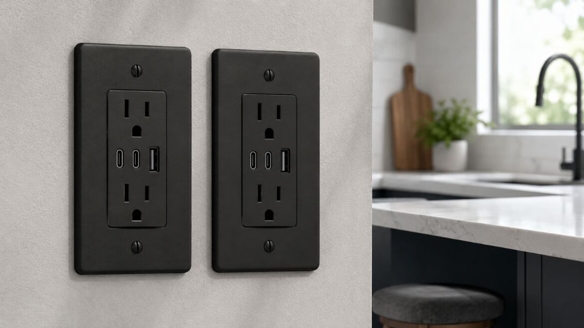 TOPGREENER 3-Port USB-C Wall Outlet