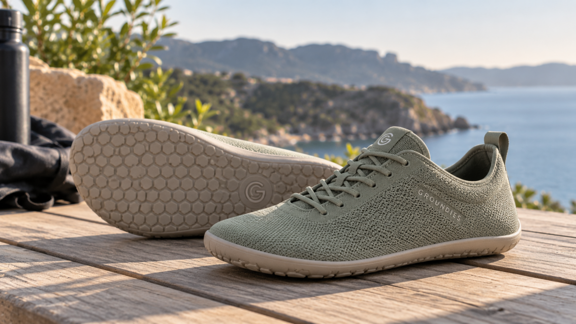Barefoot shoes with a flexible sole and wide toe box designed for natural everyday movement and comfort.